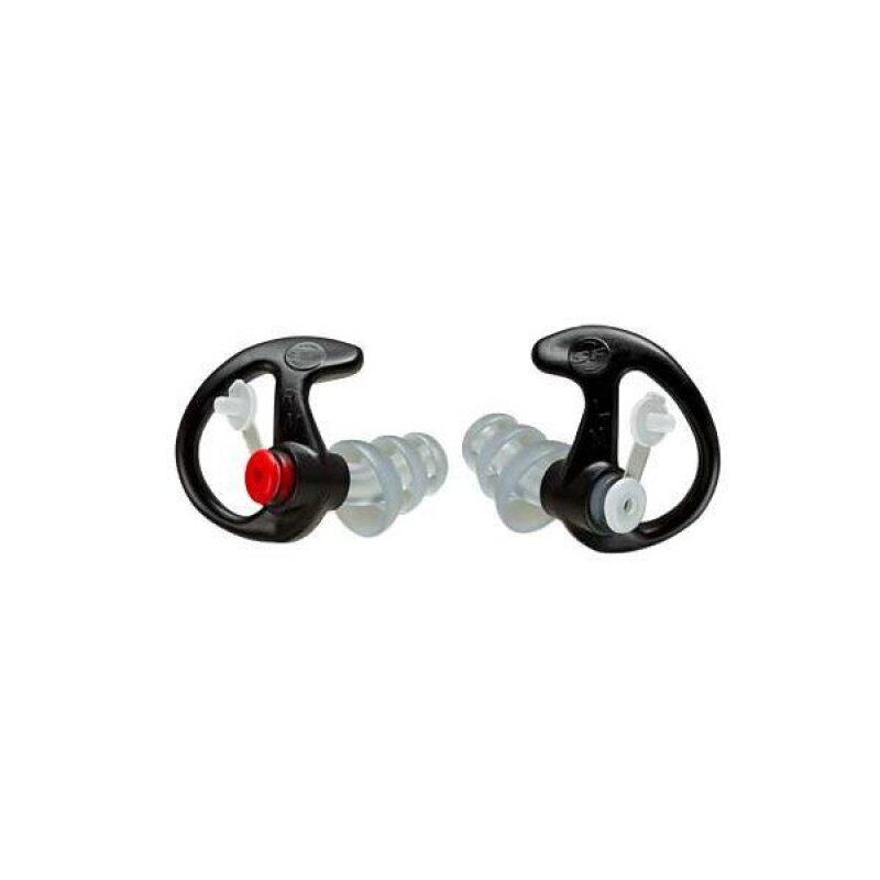 SureFire EP4 Sonic Defenders Plus Filtered Earplugs, Triple Flanged Design, Reusable, Black, Medium