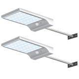 SZYOUMY 2 BỘ 450LM 36 ĐÈN LED Năng lượng mặt trời Đèn CẢM BIẾN Chuyển Động Cảm Biến Ánh Sáng Sân Vườn An Ninh Đèn Ngoài Trời Đường Chống Thấm Nước dán tường Với Lắp Cực