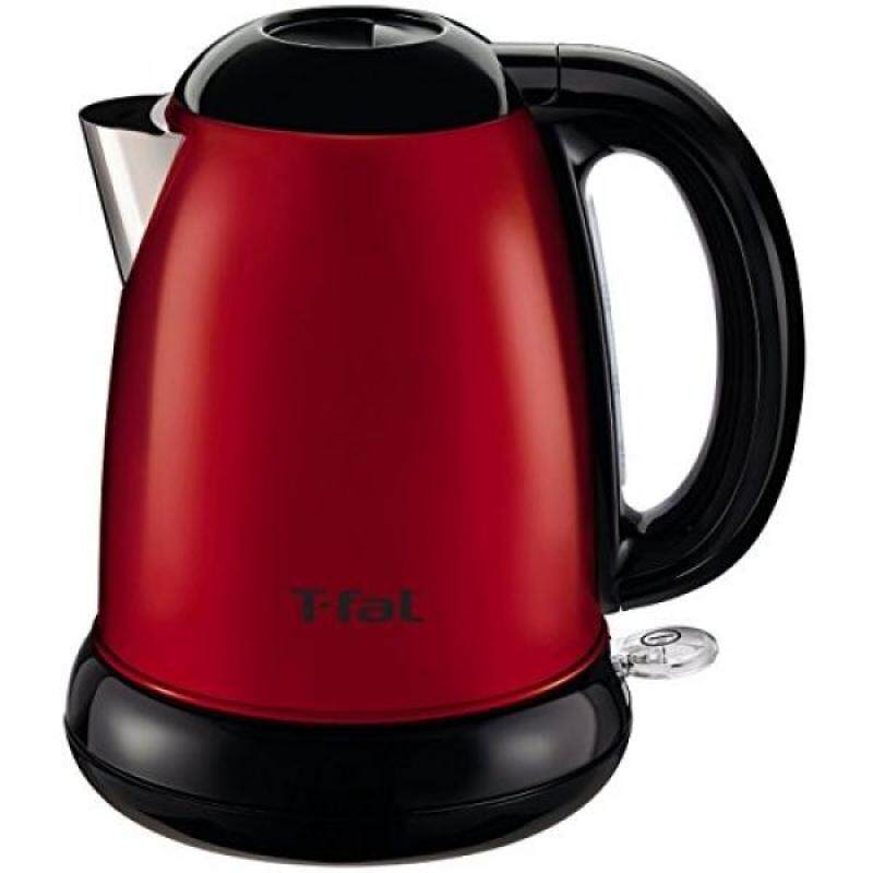 T-fal T-fal KI160US 1500-Watt Brushed Stainless Steel Electric Kettle with Removable Limescale, 1.7-Liter, Red - intl Singapore