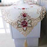 Table Runner Embroidered Floral Lace Dust Proof Covers For Home Wedding Tables Decoration size:40*150