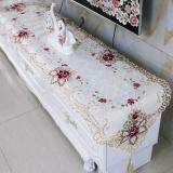 Table Runner Embroidered Floral Lace Dust Proof Covers For Home Wedding Tables Decoration size:40*150