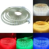 Tanbaby 15 mét Màu Xanh SMD 5050 AC220V LED Dây đèn LED chống nước linh hoạt thanh ánh sáng 60Led/M với phích cắm CHÂU ÂU ngoài trời sân vườn Nhà trang trí dây chiếu sáng