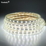 Tanbaby 15 mét MÀU TRẮNG SMD 5050 AC220V LED Dây đèn LED chống nước linh hoạt thanh ánh sáng 60Led/M với phích cắm CHÂU ÂU ngoài trời sân vườn Nhà trang trí dây chiếu sáng