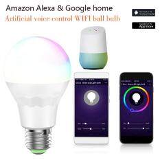 Teekeer Wireless WiFi Remote Control RGB Smart Bulb Lamp Light Support Google Home And Amazon Alexa