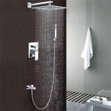 The Best Quality  8 inch Stainless Steel Bathroom rain shower faucets head shower set(sliver)