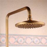 The New Bathroom Retro Shower Set Faucet Antique Brass style dual handles wall mounted(yellow)