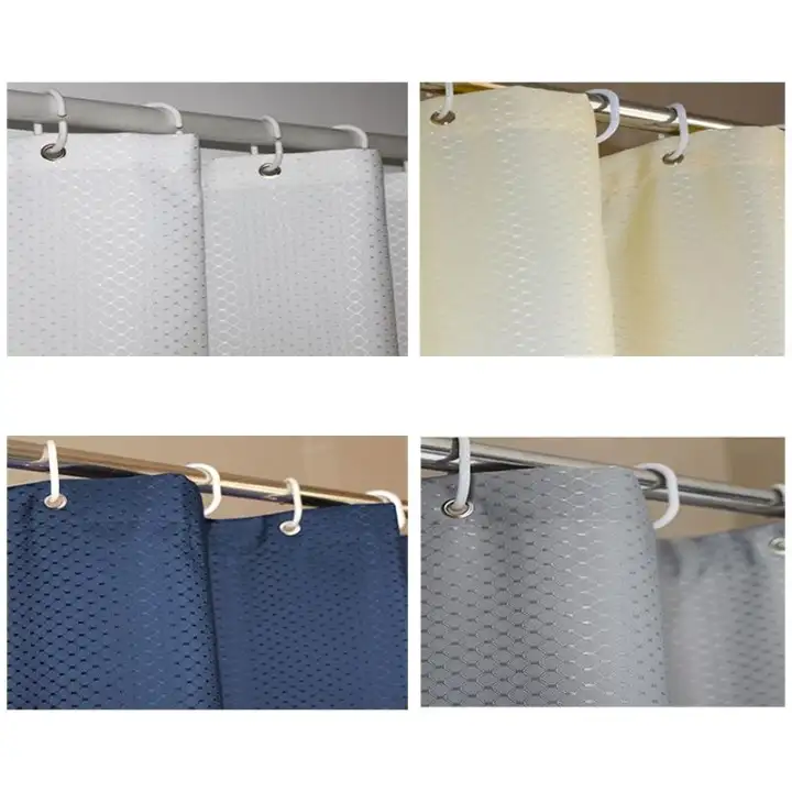 Thickening Waterproof And Mildew Curtain Honeycomb Texture