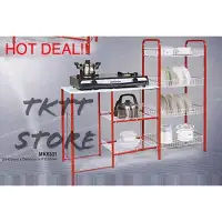 Anti Rust Strong Kitchen Stove Rack With Storage Cookware Gas Tktt