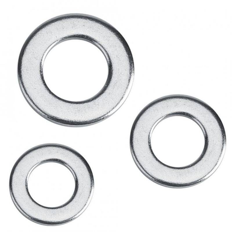 JinGle 300pcs M2~M6 Stainless Steel Flat & Spring Washers Assortment Set