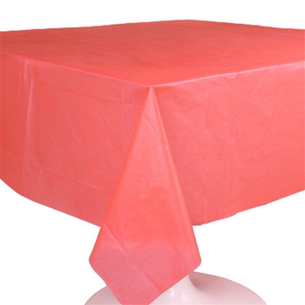 Top Sale Top Sale Sunwonder Plastic Table Cover Table Cloth Cover Party Catering Events Tableware(Red)