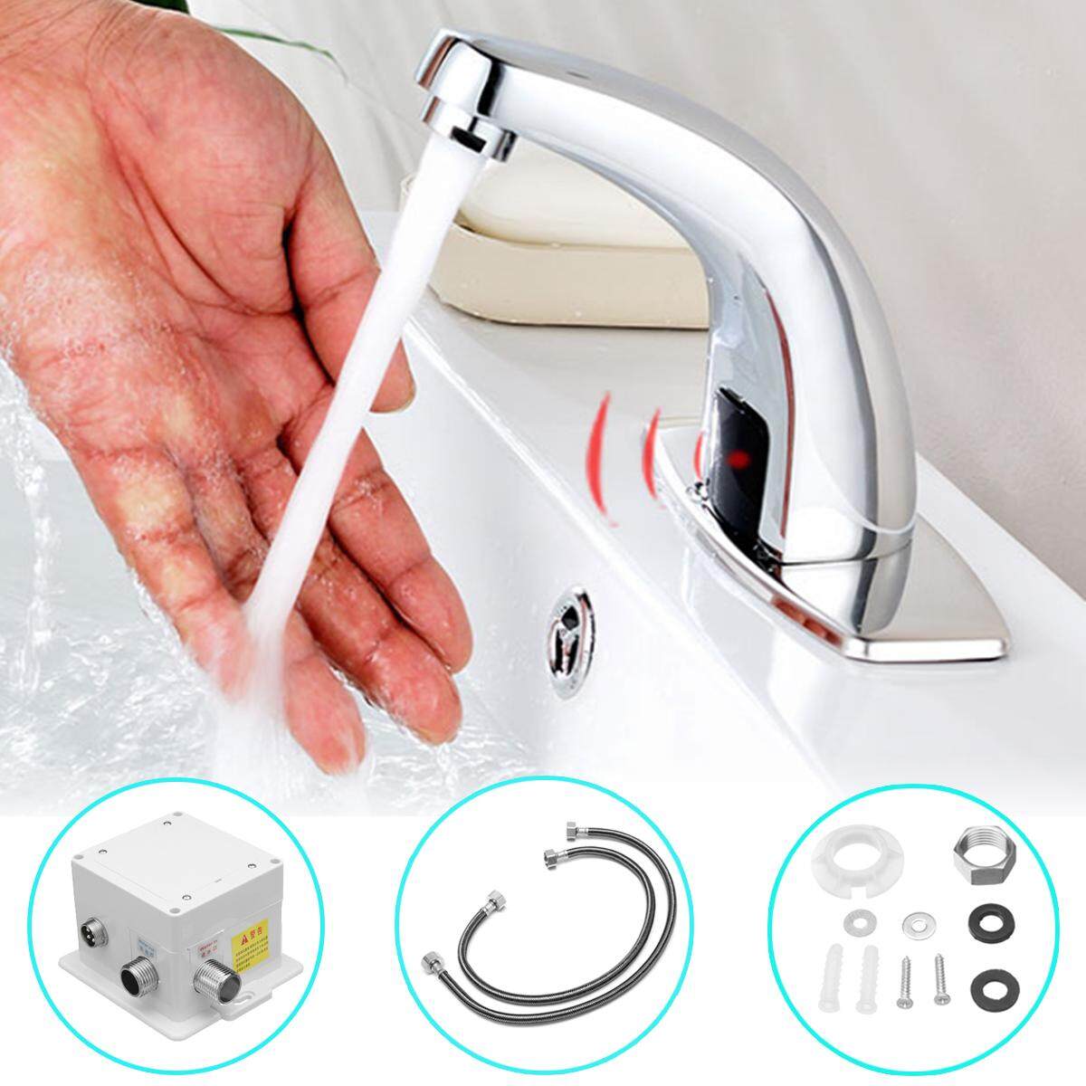 Touchless Automatic Sink Mixers Sensor Tap Hands Free Infrared Water Bathroom Basin Faucet - intl