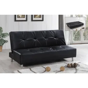 Unico Concord Sofa Bed Pvc Black Lazada Unico Concord Sofa Bed Pvc Black