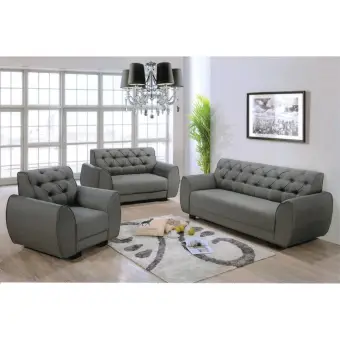 Unico Yulissa 1 2 3 Seater Sofa Set Blue Gray Lazada Unico Yulissa 1 2 3 Seater Sofa Set Blue Gray