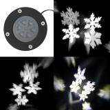 US Plug Waterproof Outdoor Moving Snowflake Laser Projector Lamp Garden Light