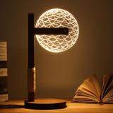 USBChristmas 3D Owl LED Desk Table Lamp Adjustable Night Light Home Decor Xmas Gift #bALL