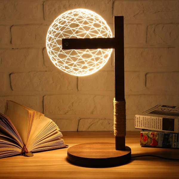 USBChristmas 3D Owl LED Desk Table Lamp Adjustable Night Light Home Decor Xmas Gift #bALL