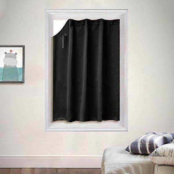 Versatile Window Treatment Blakout Blind Pony Ajule Curtain Panel Window Shade For Easy Installation Including Suction Cups 51 By 78 Inches 1 Piece Black Berurusan Super Promosi Treatment