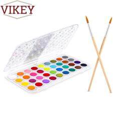 Mua VIKEY 36 Màu Màu Nước Nghệ Sĩ Sơn Bộ Nhựa Bảng Nắp Ốp Lưng và Bút Lông-Watersoluable Bánh Kèm 2 Bút Lông