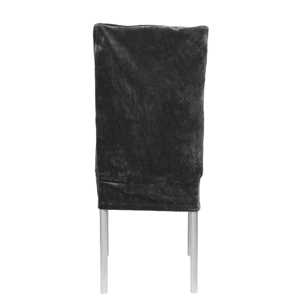 Newlifestyle Villus Conjoined Elastic Chair Cover (Gray) - intl(Black)