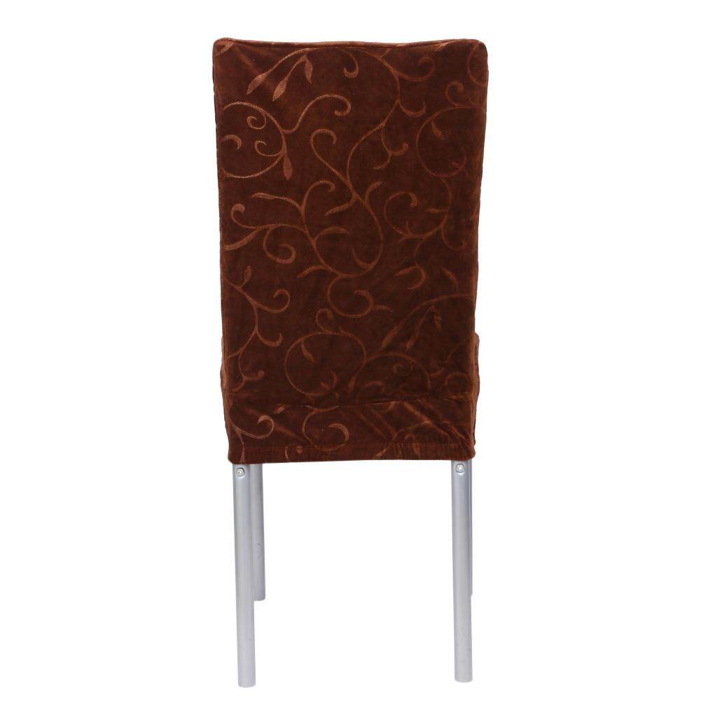 Newlifestyle Villus Conjoined Elastic Embossing Chair Cover (Coffee) - intl(Black)