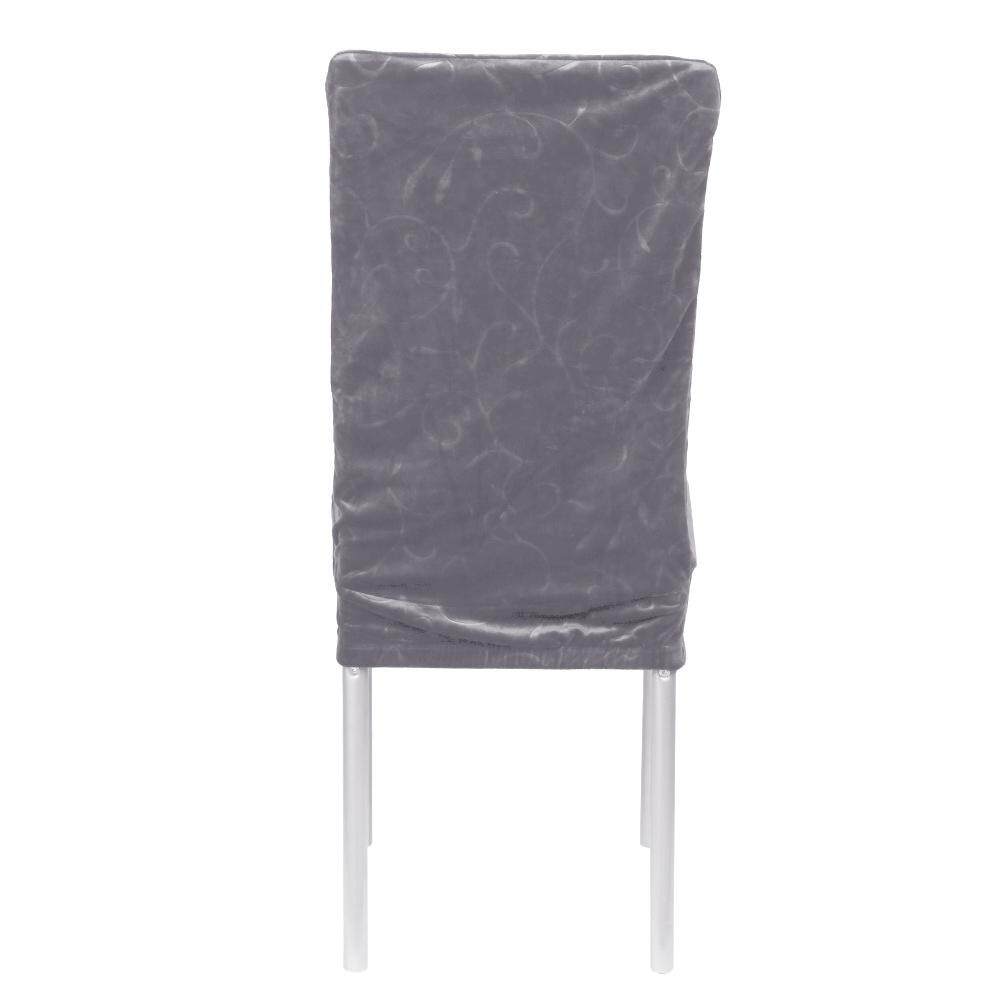 Newlifestyle Villus Conjoined Elastic Embossing Chair Cover (Gray) - intl(Black)