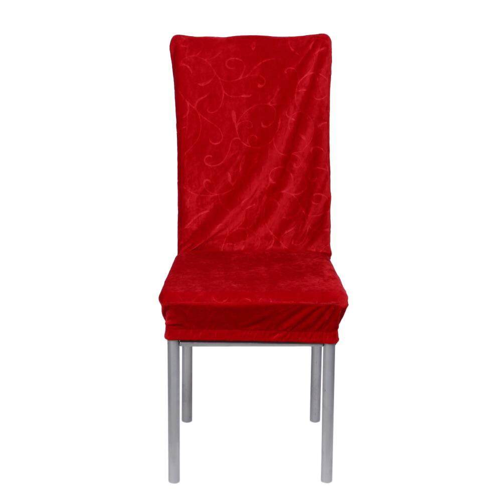 Newlifestyle Villus Conjoined Elastic Embossing Chair Cover (Red) - intl(Black)