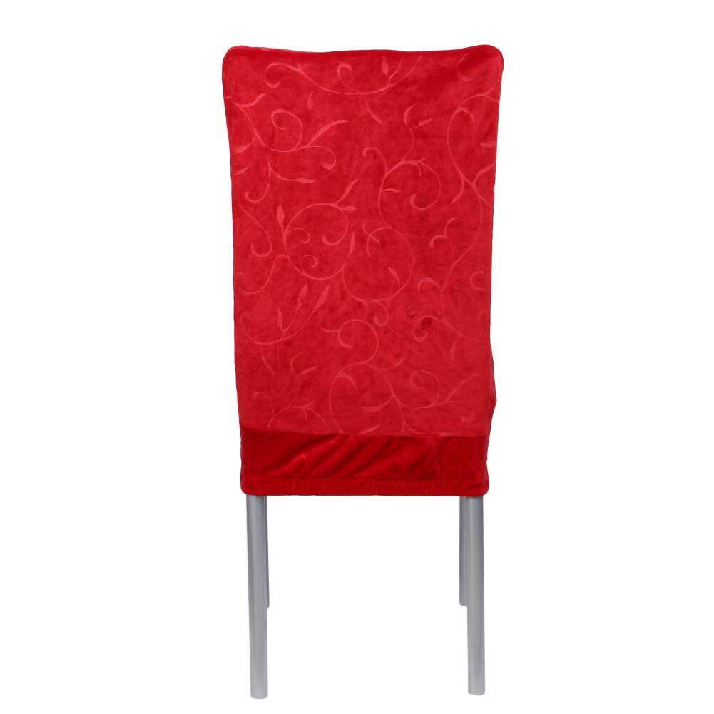 Newlifestyle Villus Conjoined Elastic Embossing Chair Cover (Red) - intl(Black)