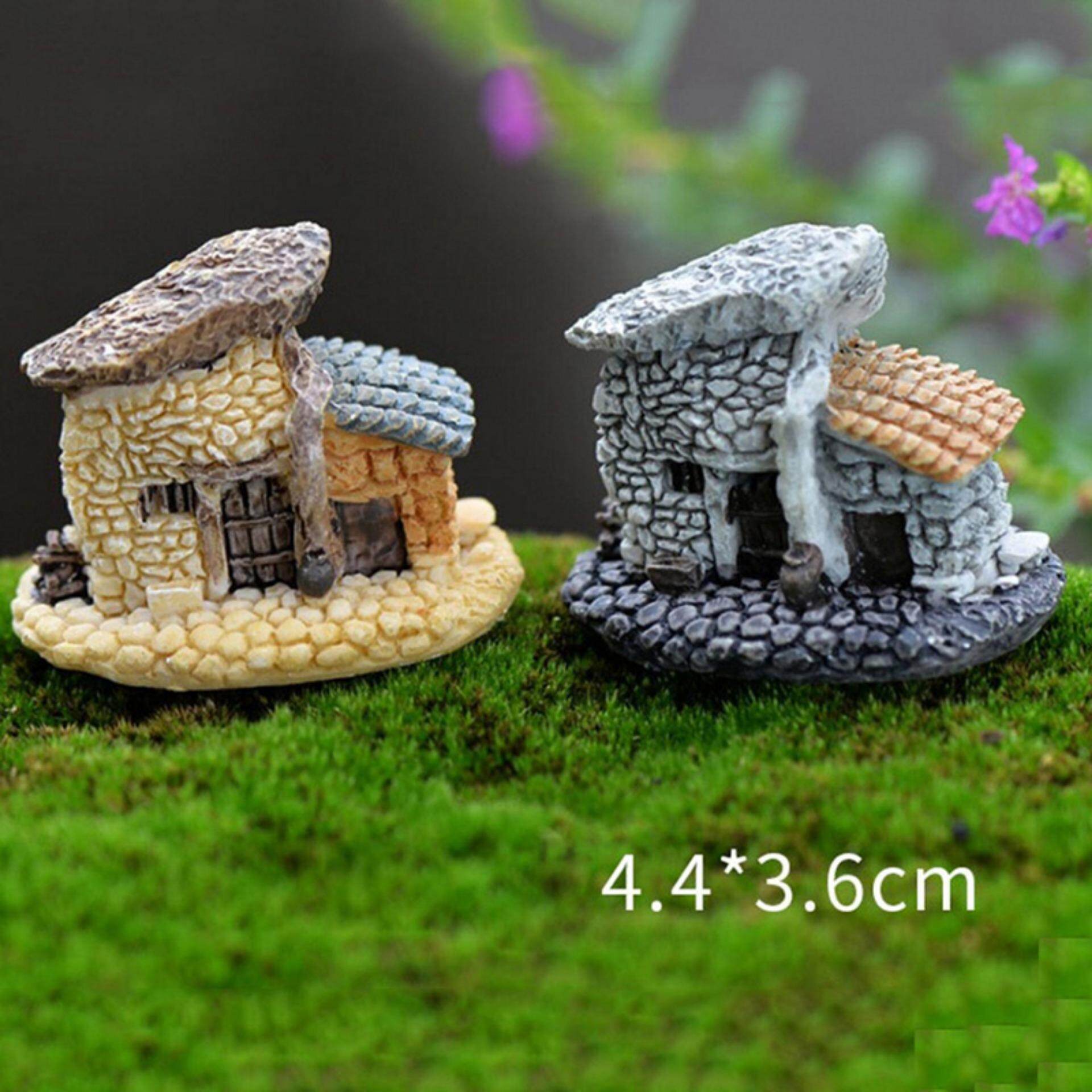 Antik Rumah Mini Ature Peri Taman Rumah Rumah Dekorasi Mini Kerajinan Mikro Landscaping Dekor DIY Aksesoris Jenis 2-Internasional