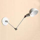 Vintage Industrial Adjustable Swing Arm Light Sconce Wall Lamp Light Fixture E27 White