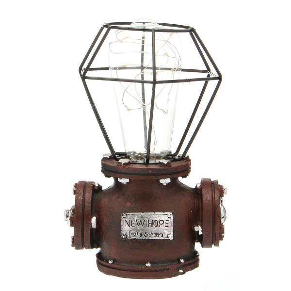 Vintage Industrial Retro Adjustable Desk Table Lamp Light Red - intl