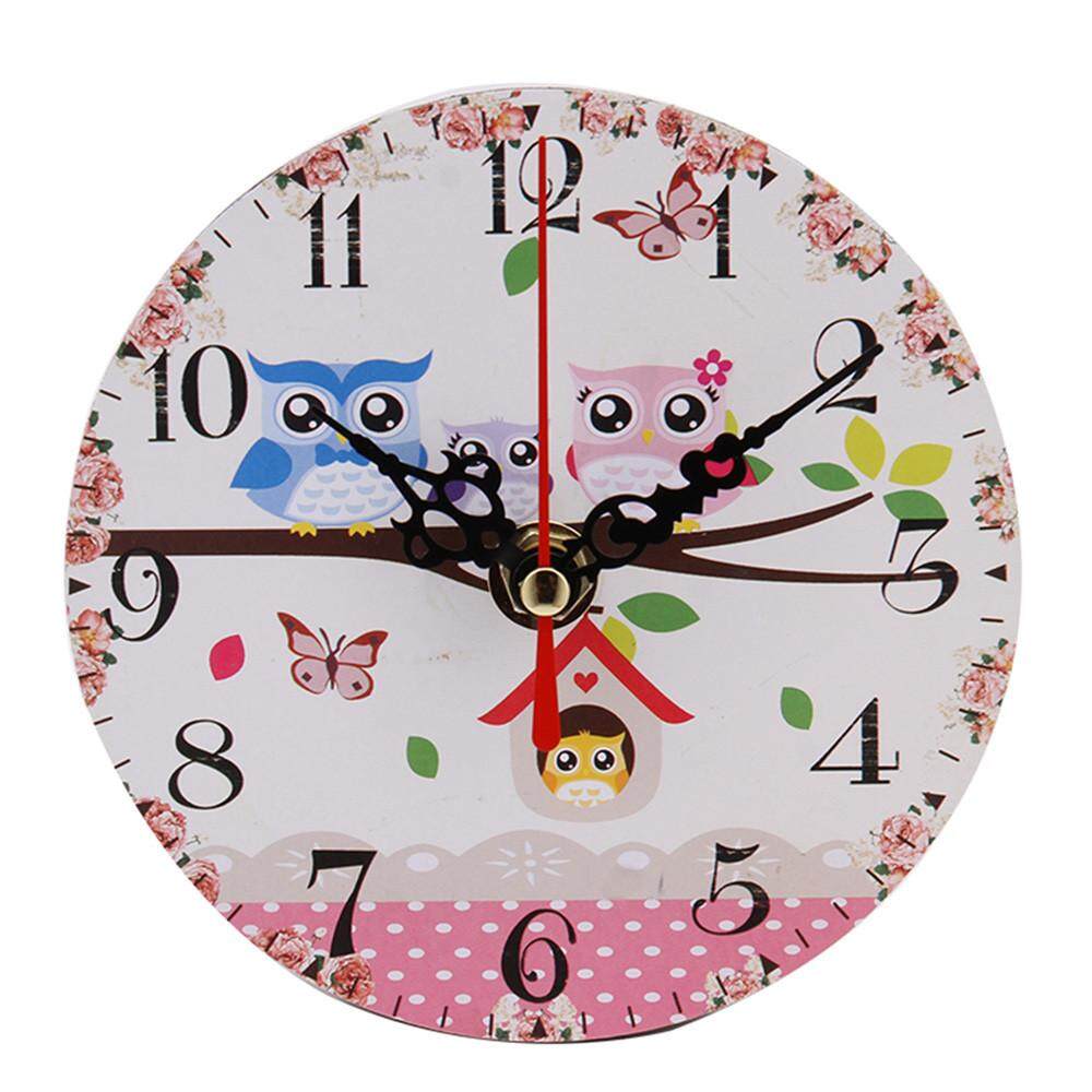 YBC 3D Wall Clock Iron Birds Pendulum Mute Quartz Clock For Home Decoration