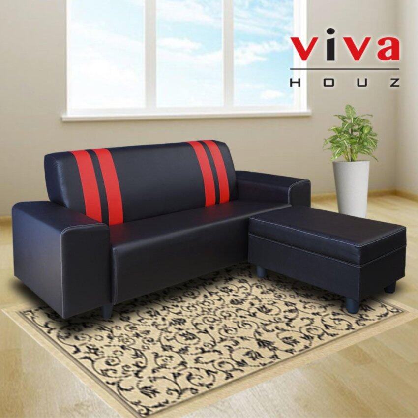 Viva Houz Ancora Sofa 3 Seater With Stool L Shape Living Viva Houz Ancora Sofa 3 Seater With Stool L Shape Living Room Made In Malaysia Lazada