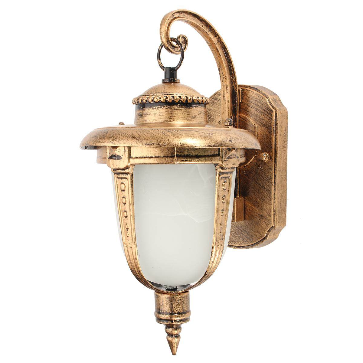 Wall Mount LED Light Lamp Outdoor Garden Exterior Porch Patio Waterproof Lantern#Bronze - intl