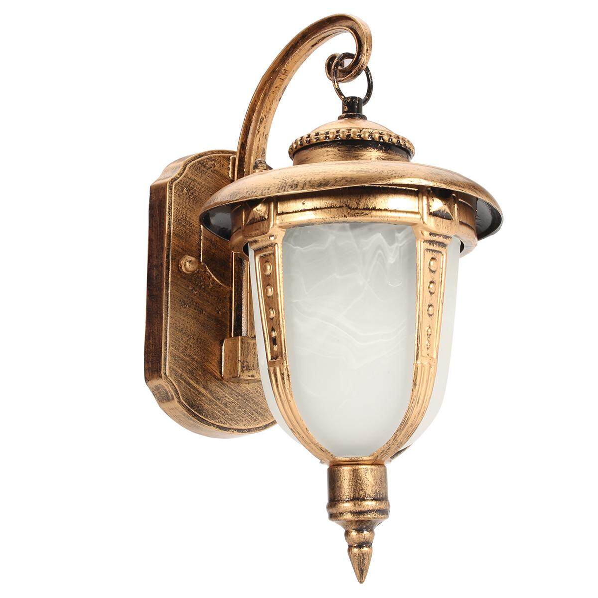 Wall Mount LED Light Lamp Outdoor Garden Exterior Porch Patio Waterproof Lantern#Bronze - intl