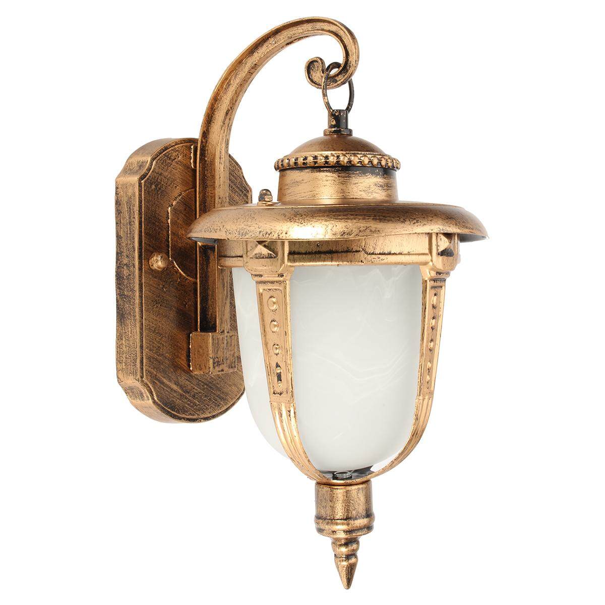 Wall Mount LED Light Lamp Outdoor Garden Exterior Porch Patio Waterproof Lantern#Bronze - intl