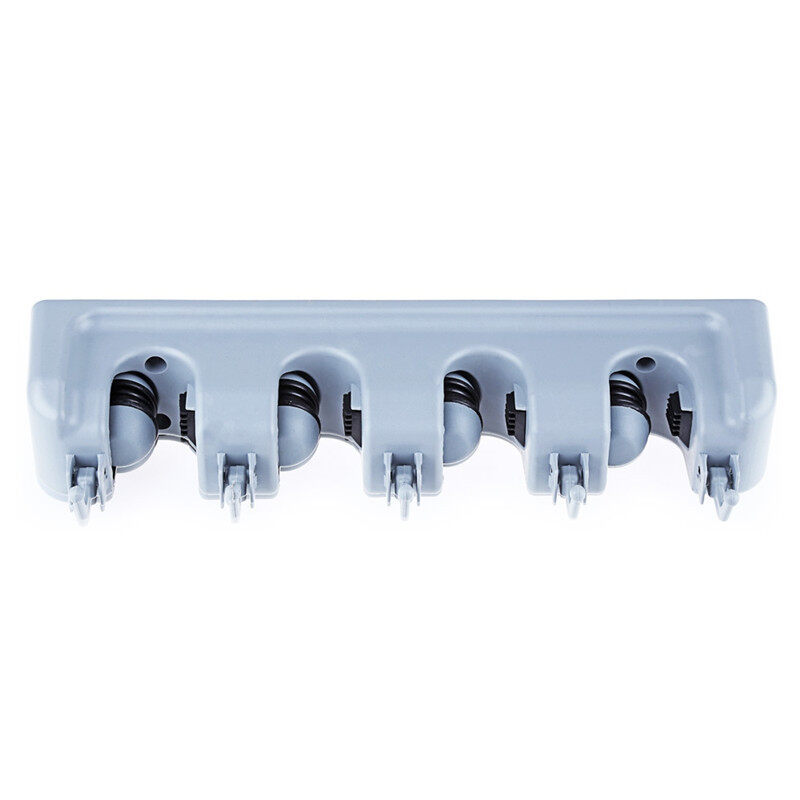 Wall Mounted Mop Holder Brush Broom Hanger Storage Rack Kitchen Tool Organizer for Hanging Sporting Goods( 4 Hooks 3 Racks )
