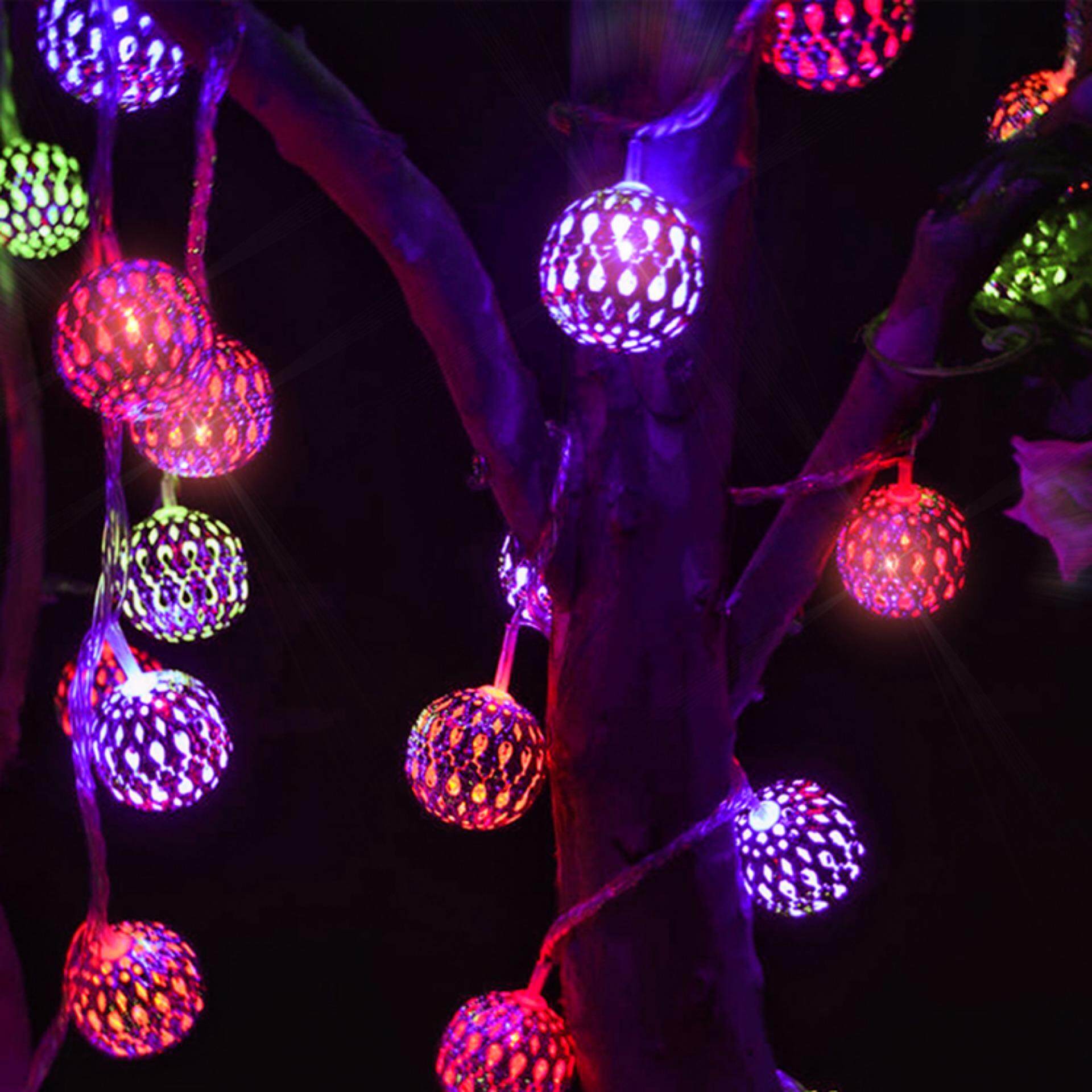 Outdoor Lighting For Lights S Brands Review Hua Xin Tac Waterproof 20 Led Solar Powered Fairy Holiday Party Light Moroccan Lantern Silver Metal