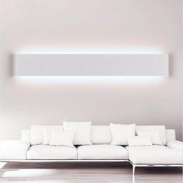 Waterproof 36cm 14W 70smd LED Mirror Light Wall Lamp Make Up Bathroom Stair Hallway Vanity Light Acrylic Night Lights Pure White - intl