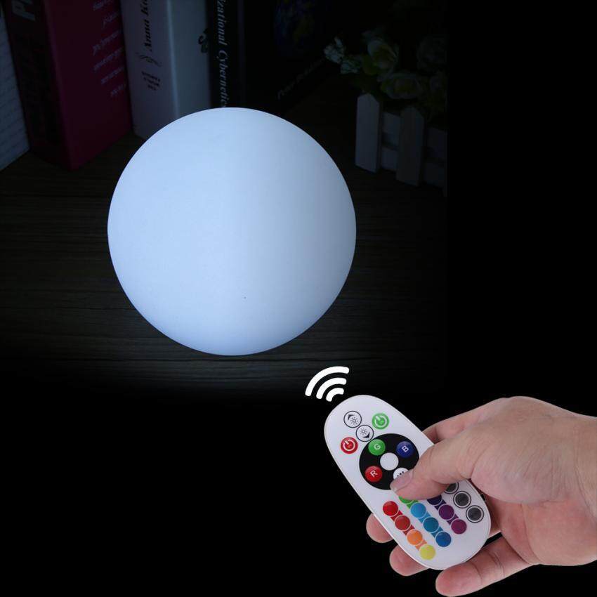 epayst Waterproof Cordless Ball Shaped LED Light Rechargeable Colorful Landscape Decoration Lamp 25cm