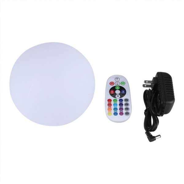 epayst Waterproof Cordless Ball Shaped LED Light Rechargeable Colorful Landscape Decoration Lamp 25cm