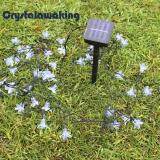 Waterproof Solar Power 50  Lights Peach Blossom Shape Decor Colorama