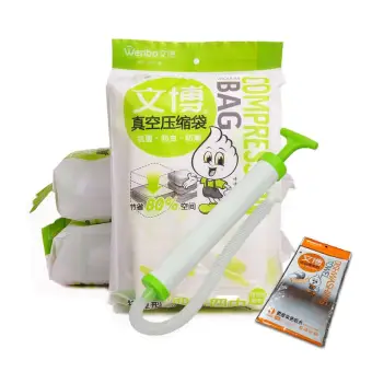 Wenbo Ultra Strong Vacuum Compressed Bag Travel Storage Bags Pump Wenbo Ultra Strong Vacuum Compressed Bag Travel Storage Bags Pump Towel Green
