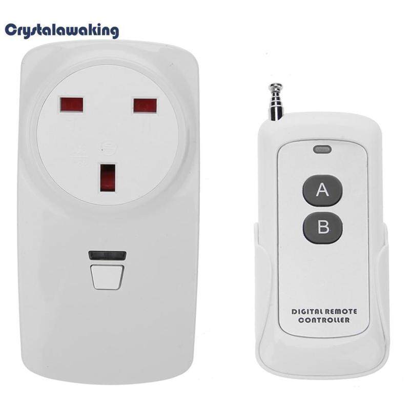 Wireless Remote Control Outlet Electrical Light Plug Switch Socket(White)-UK