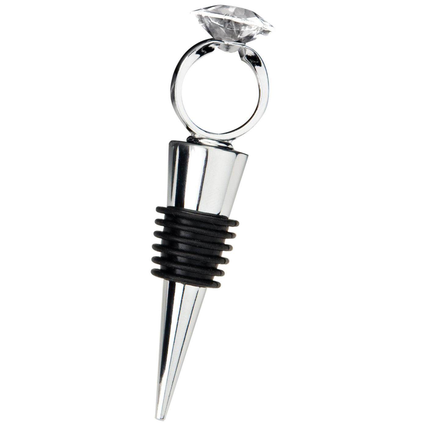Dengan Cincin Ini Chrome Berlian Cincin Penutup Botol-Intl