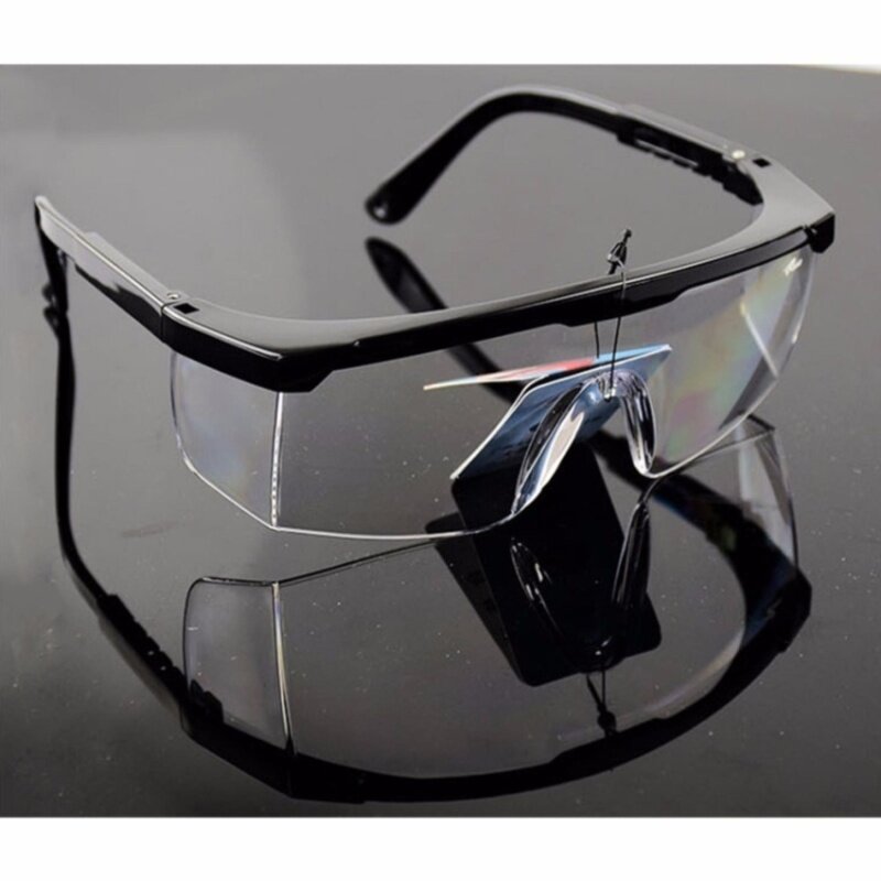 Z-Direct Safety Glasses With Clear Anti Fog Scratch Resistant Wrap-Around Lenses And No-Slip Grips, Uv Protection. Adjustable, Black Frames