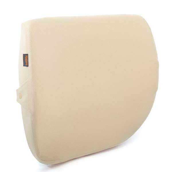 Xiaomi Roidmi Memory Foam Car Seat Head Neck Pillow Lumbar Cushion Set of Back Support Cushion Beige Lumbar Cushion - intl