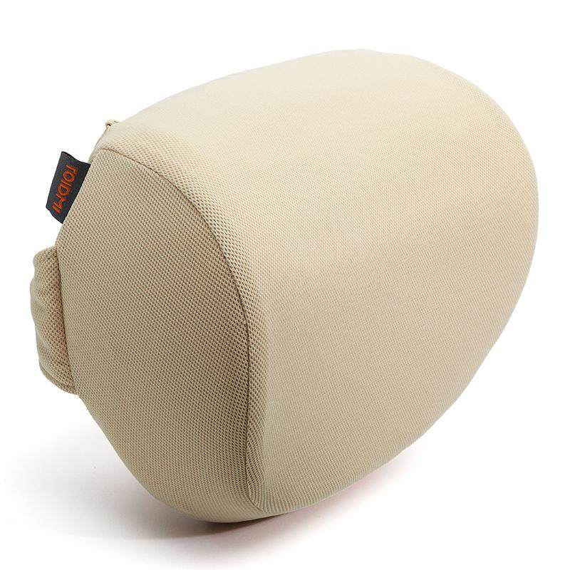 Xiaomi Roidmi Memory Foam Car Seat Head Neck Pillow Lumbar Cushion Set of Back Support Cushion Beige Neck Pillow+Lumbar Cushion - intl