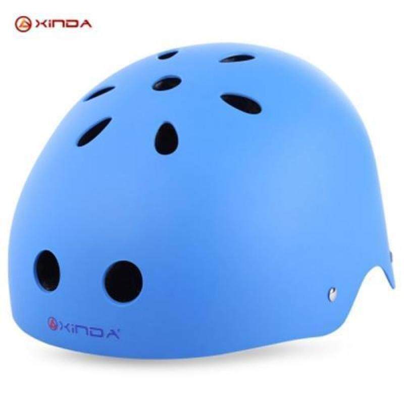 XINDA ADJUSTABLE MOUNTAINEERING HELMET HEAD SAFETY GUARD PROTECTIVE GEAR RESCUE TOOL (BLUE), Blue (L)