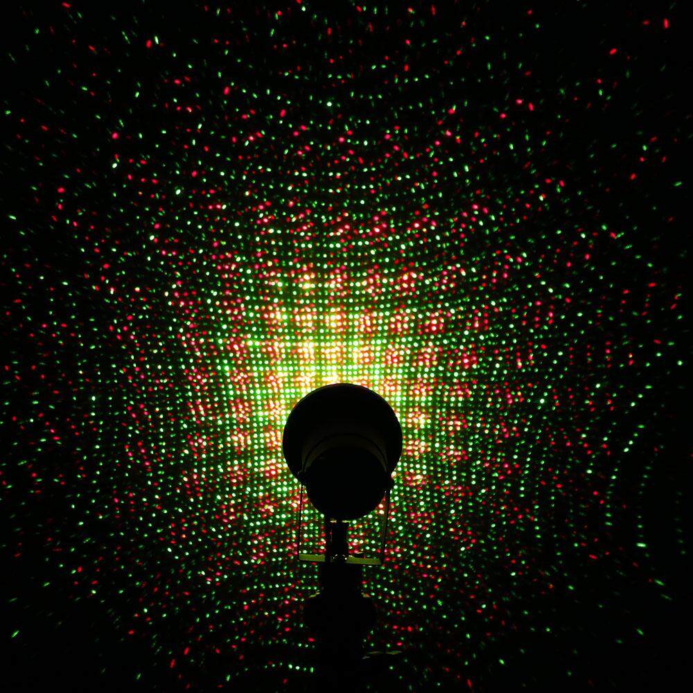 XL - J19A Outdoor IP65 Waterproof Red Green Moving Twinkle Laser Lights Projector Decorations for Garden Lawn House Christmas(2 Holes EU PLUG) - intl