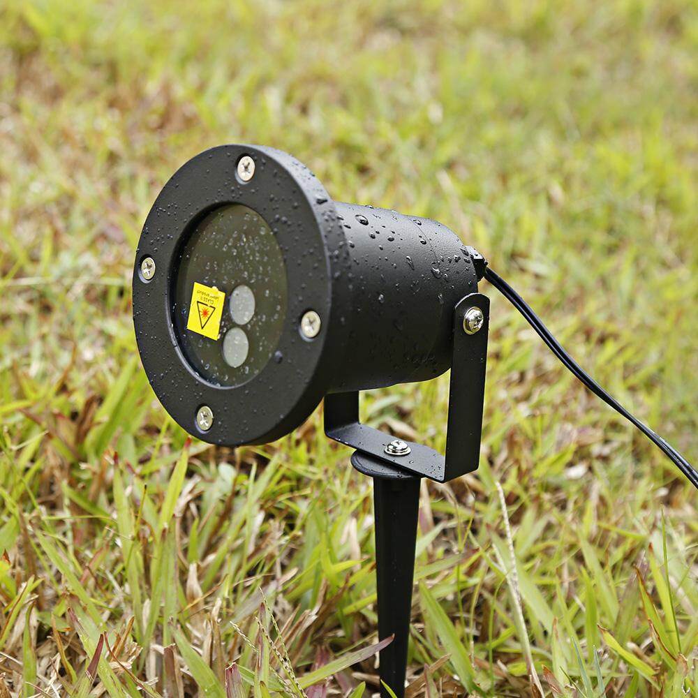 XL - J19A Outdoor IP65 Waterproof Red Green Moving Twinkle Laser Lights Projector Decorations for Garden Lawn House Christmas(2 Holes EU PLUG) - intl